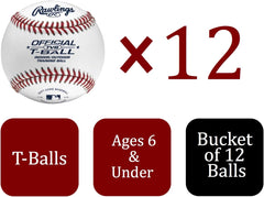 Buckets Of Practice Baseballs