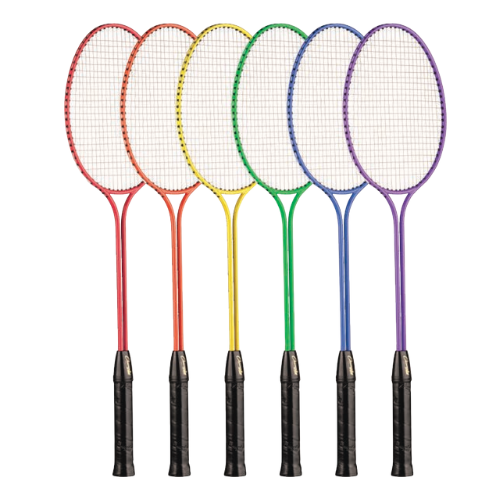 Tempered Steel Twin Shaft Badminton Racket Set