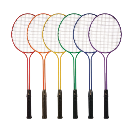 Tempered Steel Twin Shaft Badminton Racket Set