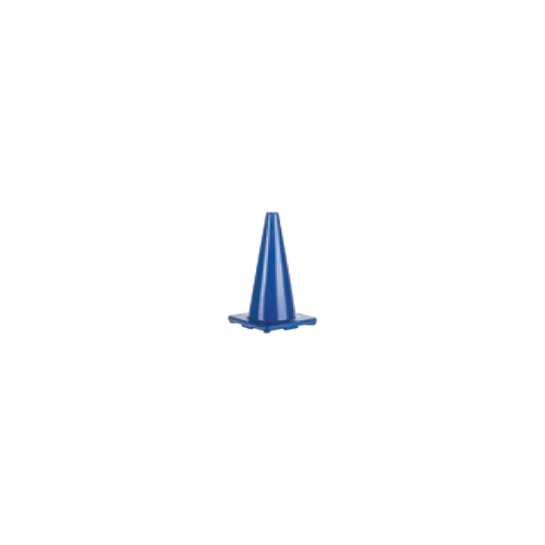 12 Inch High Visibility Flexible Vinyl Cone Blue