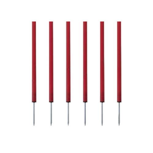 Coaching Sticks Set of 6 Red