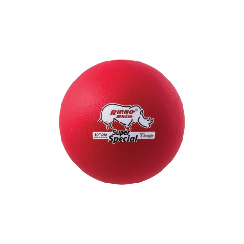 10 Inch Rhino Skin Super Special Foam Ball Red