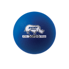 6 Inch Rhino Skin Low Bounce Softi Foam Ball Blue