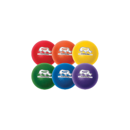 6 Inch Rhino Skin Low Bounce Dodgeball Set