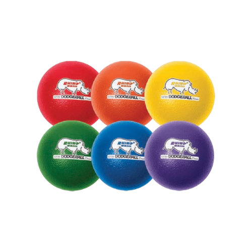 8 Inch Rhino Skin Low Bounce Dodgeball Set