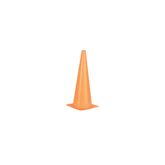 12 Inch High Visibility Plastic Cone Orange