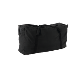 Zipped Canvas Duffle Bag Black