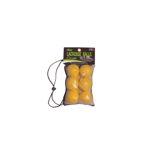 Lacrosse Ball Set of 6 Yellow