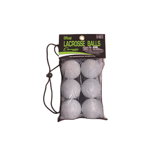 Lacrosse Ball Set of 6 White