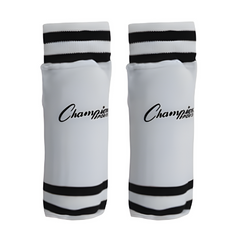 Sock Style Soccer Shin Guard Medium White