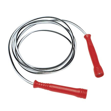JUMP ROPE, 8 FT - YELLOW HANDLES. LICORICE SPEED ROPE. SPECIALLY DESIGNED FOR CHILD'S GRIP. (DOZEN).