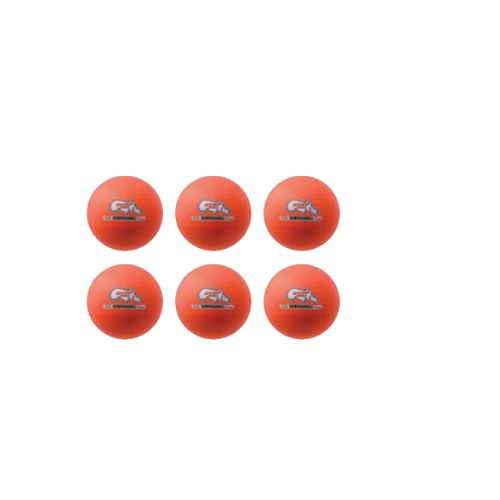 6 Inch Rhino Skin Low Bounce Dodgeball set Neon Orange