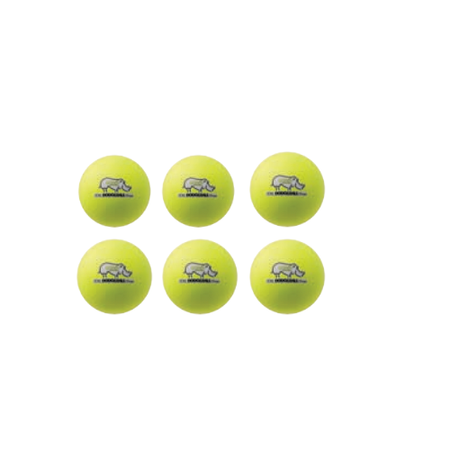 6 Inch Rhino Skin Low Bounce Dodgeball Set Neon Yellow